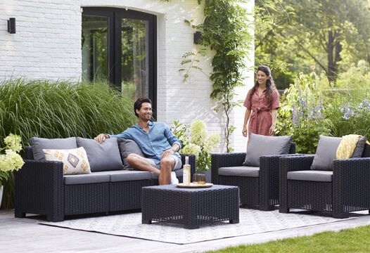 California 5 seater Lounge set - Grey