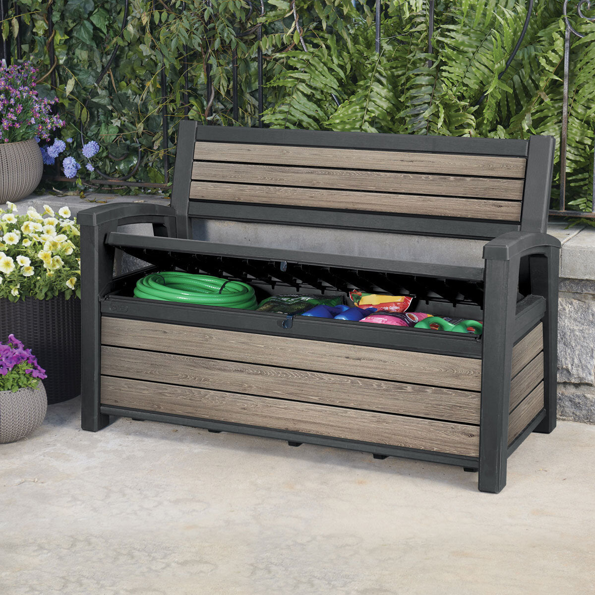 Keter Ashwood 227 Litre (60 Gallon) Storage Bench