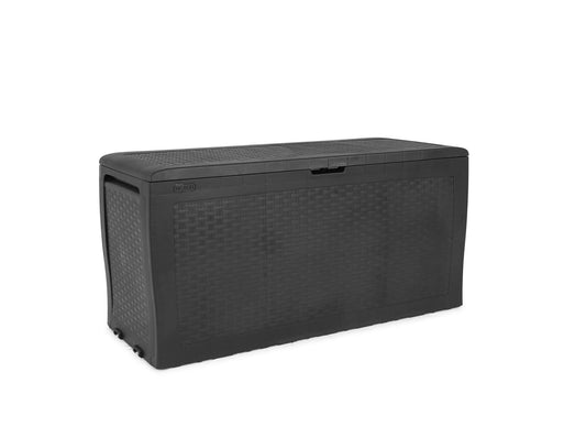 Keter Storage Box Samoa 270L Anthracite Outdoor Garden Patio Cushion Shed Box