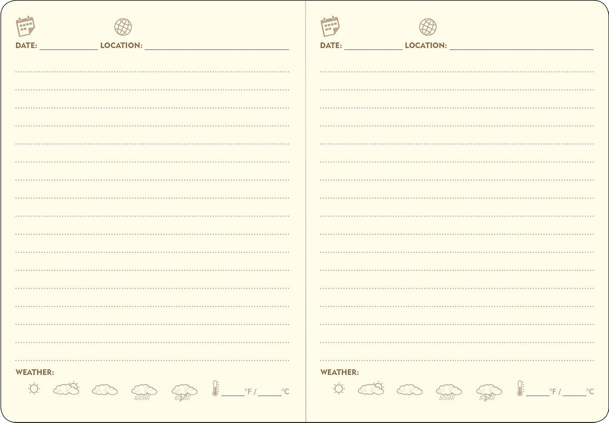 Page-A-Day Artisan Travel Journal (Diary, Vegan Leather Notebook)