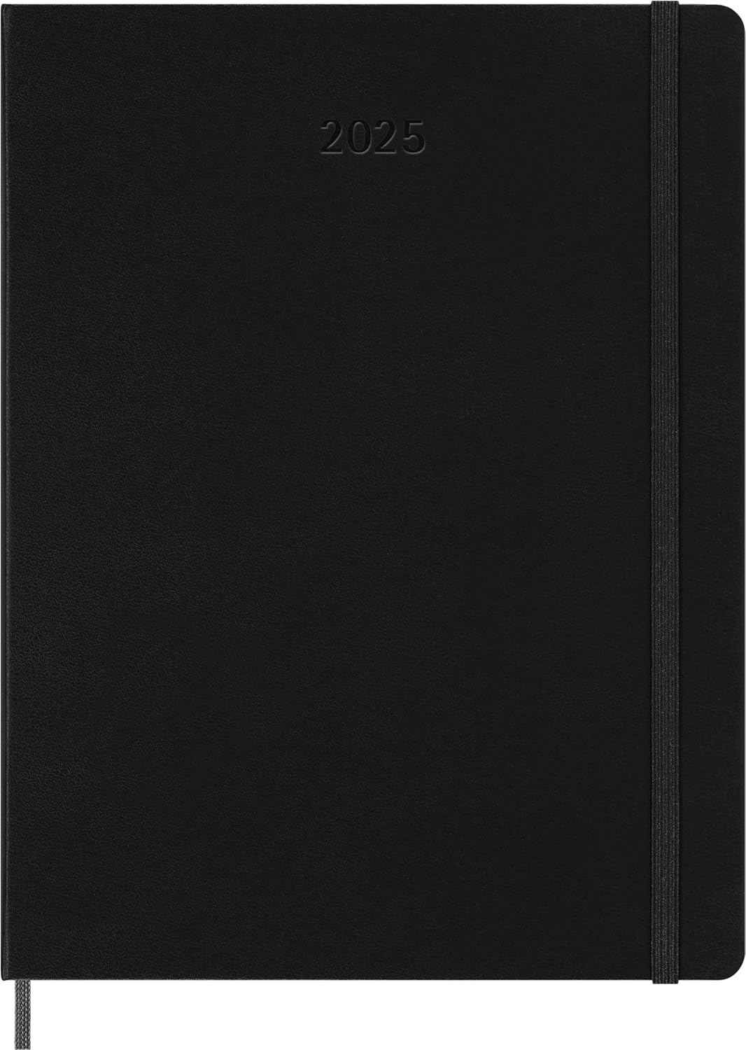 Moleskine Weekly Smart Planner PRO 12 Months 2025, Smart Planner PRO, Agenda 2025, Elastic Closure, Black Colour, Size Extra Large 19 x 25