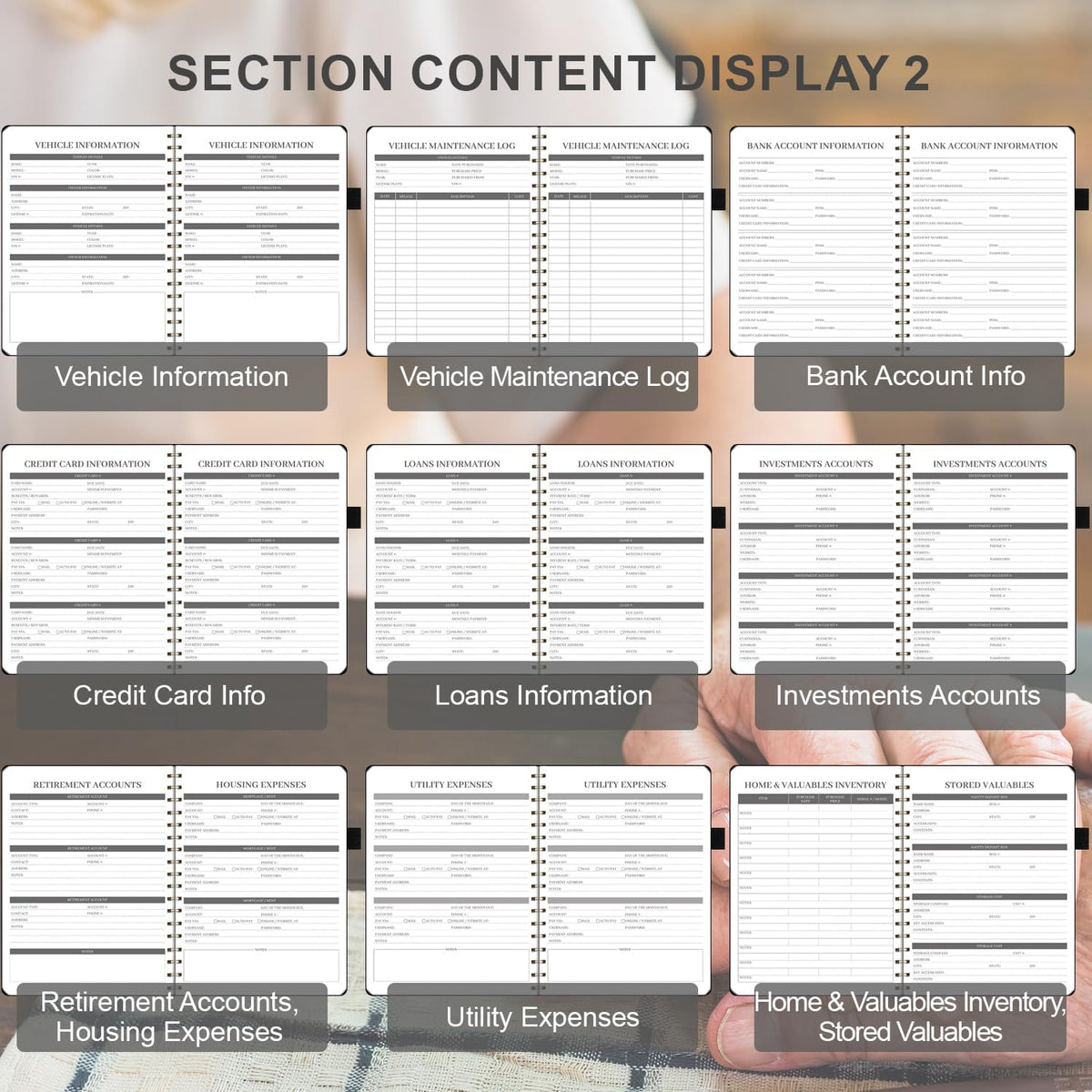 End of Life Planner, Spiral Estate Planning Organizer for Senior, Final Arrangements Just in Case I Die Book Organizer, Will Preparation, Last Wishes & Funeral Planning Notebook for Beneficiary, Death