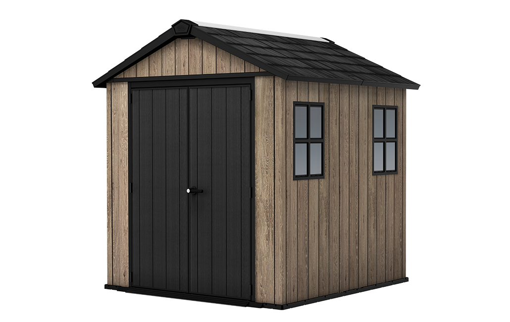 Signature Apex Shed 7.5x7ft - Ashwood Brown