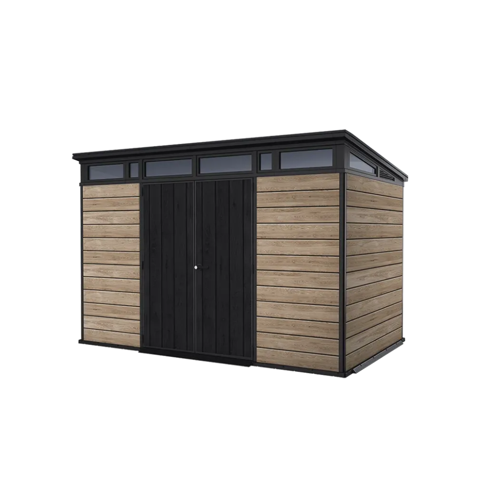 Keter Signature Storage Shed Ashwood Brown 11x7 Ft Resin